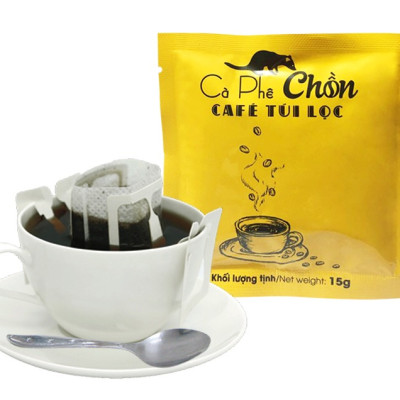 Cà Phê Chồn phin giấy - Hộp 10 Gói x 15g