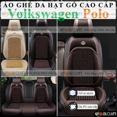 Áo trùm lót bọc ghế da xe ô tô Volkswagen Polo da hạt gỗ tự nhiên CAO CẤP