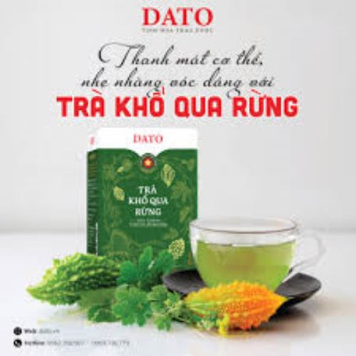 Trà khổ qua rừng DATO, trà túi lọc, thanh nhiệt, giải độc, mát gan, hỗ trợ bệnh tiếu đường, giảm cân