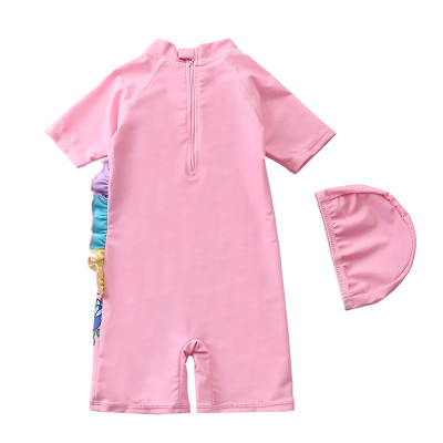 Bộ đồ bơi liền thân ngựa pony hồng cho bé siêu đẹp ( Tặng Kèm Mũ )