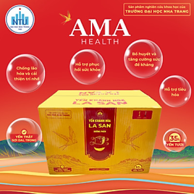 [CÓ 35% YẾN TƯƠI] 24 HŨ thủy tinh  Yến Khánh Hòa La San Đường Phèn Thùng