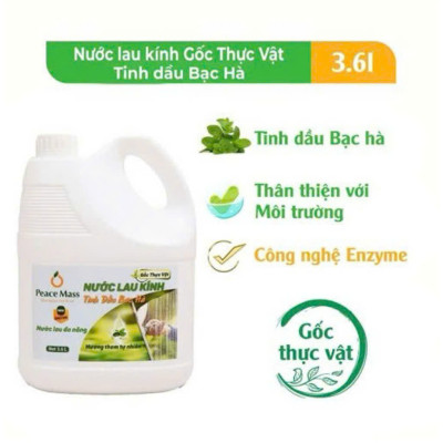 Combo Sản Phẩm  Gốc Thực Vật TLB2 Peace Mass - Nước Cọ Toilet + Nước Lau Kính 3.6l+ Nước Rửa Tay 3.6l