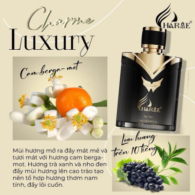 Nước Hoa Nam Charme Luxury Phiên Bản 2024 - 100ml Sang Trọng, Trẻ Trung, Nồng Nàn_Nước Hoa Chính Hãng