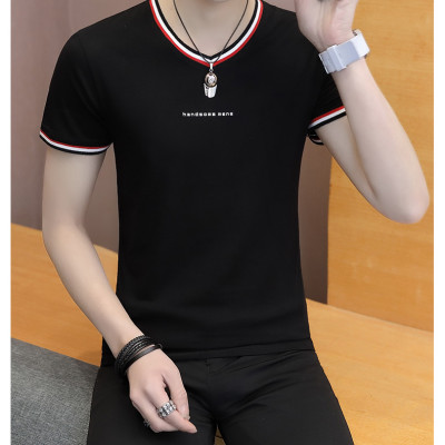 Áo thun nam ngắn tay cổ tim body thời trang SITAKI cao cấp ATN06