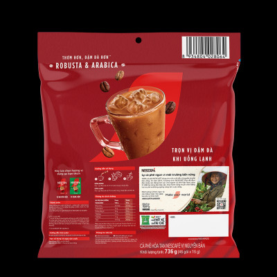 [Tặng ly sứ cao cấp] Cà phê Hòa tan NESCAFÉ VỊ NGUYÊN BẢN 46 gói Đậm Thơm Hoàn Hảo