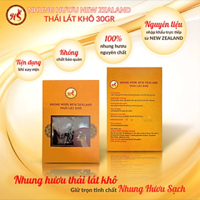 Nhung Hươu New Zealand thái lát khô 30 gram
