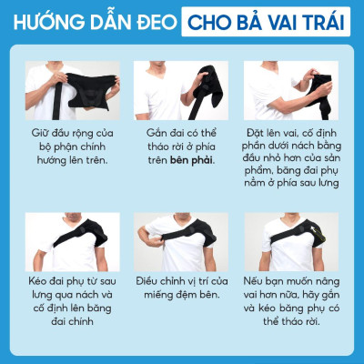 Đai Bảo Vệ Khớp Vai Phiten Loại cứng Aqua metax AP249004/AP249005