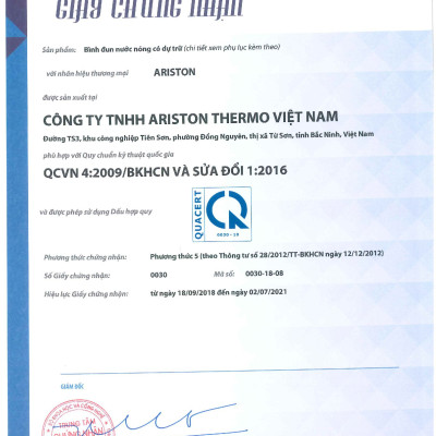 Máy Nước Nóng Gián Tiếp Ariston Vitaly Slim 20L