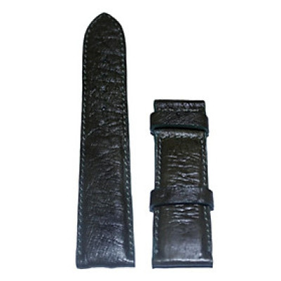 HC8452 - Dây đồng hồ Huy Hoàng da đà điểu da bụng size 22, 24, 26 màu xanh rêu