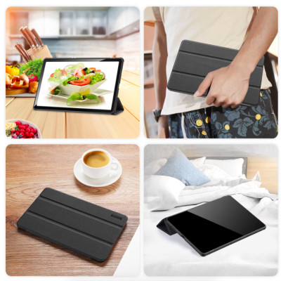 Bao da Dux Ducis Domo dành cho Samsung Galaxy Tab S10 Ultra , Tab S10 Fe Plus , Tab S10 Fe , Tab S10 Plus  có khay đựng bút - Hàng chính hãng