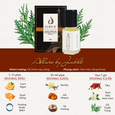 SPORT BY JUBILÉ - Tinh dầu nước hoa Pháp Nam Minisize Dạng lăn 3ml Thơm Lâu, Sang Trọng, Đẳng Cấp