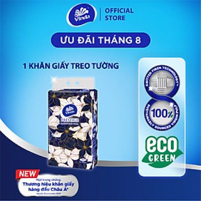 [1 GÓI KHĂN TREO TƯỜNG] Khăn giấy treo tường cao cấp Vinda Prestige 4D 3 lớp 212 tờ