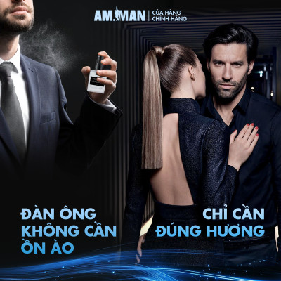Nước hoa nam AM-MAN lịch lãm, sang trọng, hương thơm cuốn hút phái nữ, công sở, hẹn hò dung tích 10ml/chai