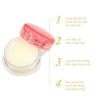 Son Dưỡng Naris Cosmetics Ngừa Nhăn, Giảm Khô, Chống Thâm Môi Wrinkle Plus Alpha Super Lip Repair Nhật Bản 10gr