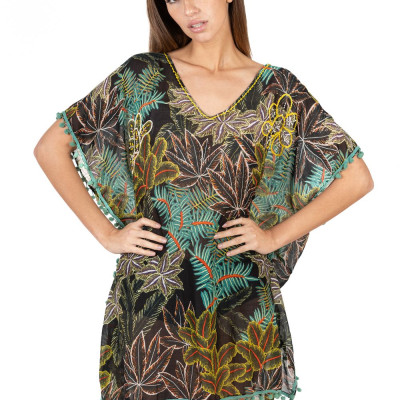 Đầm Thêu Kết Cườm Cotton Isla Bonita