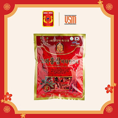 Kẹo Hồng Sâm Vitamin Hàn Quốc - Ginseng House Gói 200g