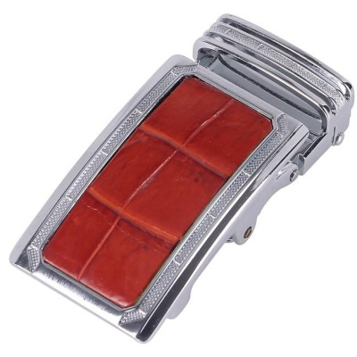 HT9209-10-11-12 - Đầu khóa da cá sấu Huy Hoàng 3,5 phân đầu trắng màu đen, nâu đất, vàng bò, nâu đỏ