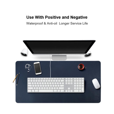 Tấm lót chuột BUBM bằng da PU chống thấm nước,chống thấm dầu cho văn phòng và gia đình 