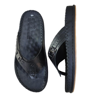 Dép Xỏ Ngón Nam Da Bò Thật TiTi ĐÔ Cao Cấp  DNA22205d