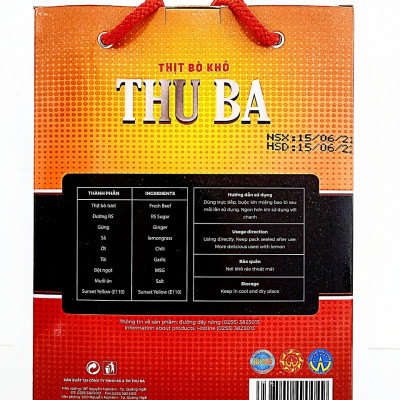 Combo 2 hộp bò khô sợi 500gr ăn vặt