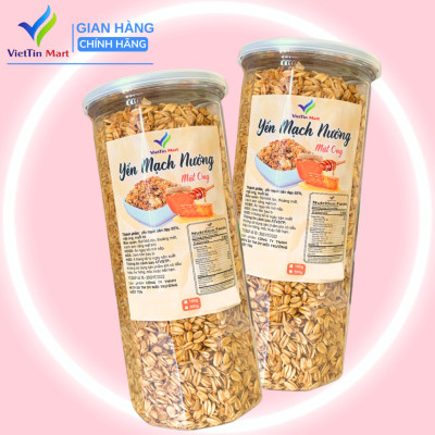 Yến Mạch Nướng Mật Ong Thơm Giòn 500g - Viettin Mart