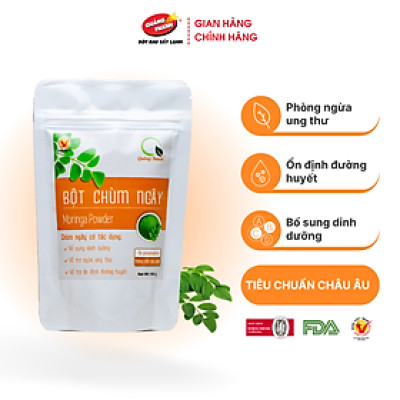 Bột Chùm Ngây Sấy Lạnh Nguyên Chất Gói 100gr  - Bột dinh dưỡng ăn dặm cho bé, tăng cường sức khỏe