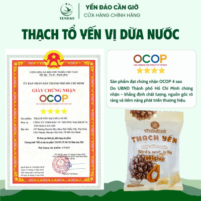 Yến Đào - Thạch Yến Vị Mật Dừa Nước, Bổ Sung Năng Lượng, Thanh Mát Mỗi Ngày