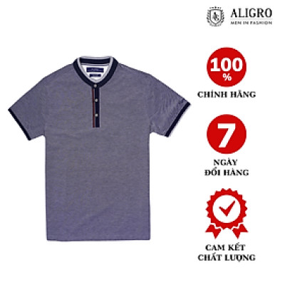 Áo Polo cổ tàu GHI SÁNG ALGPLO37