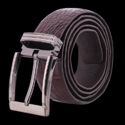 HP4757-58-59-60 - Thắt lưng nam da cá sấu Huy Hoàng  4P đầu kim màu đen, nâu đất, nâu đỏ, vàng