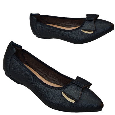 Giày Nữ Búp Bê Đế Bệt TiTi ĐÔ Da Bò Thật Thời Trang Cao Cấp 2cm BBN2023