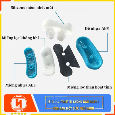Dụng cụ hỗ trợ chống ngáy ngủ và lọc không khí hiệu quả 2in1 hiệu quả - HT SYS - Giao màu ngẫu nhiên