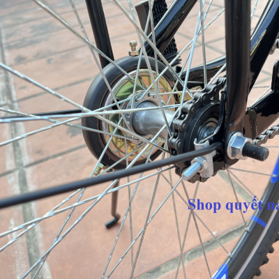 Xe đạp thể thao Vinabike cỡ 24, 26in 3 màu xanh/đỏ/đen, Phù hợp với người cao 1m35 trở lên