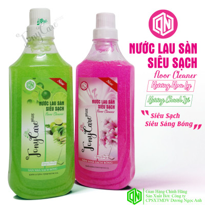 Nước lau sàn Tonycare 1kg – Hương Hoa Ly thơm ngát, sạch khuẩn, sáng bóng mặt sàn – Chính hãng Tonycare