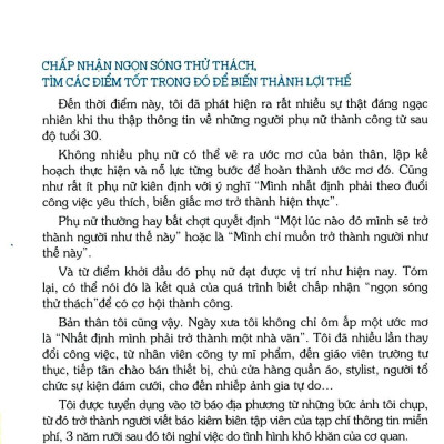 Phụ Nữ Thành Đạt - Thành Công Tuổi 30