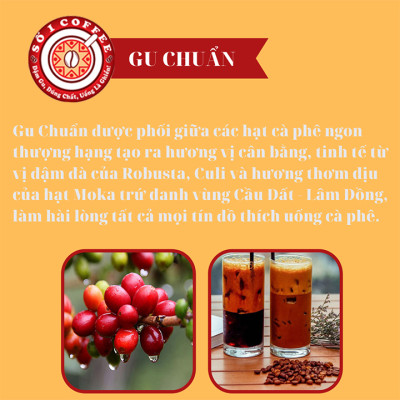 Cà Phê [SỐ 1 COFFEE] - Cà Phê Nguyên Chất GU CHUẨN Hương Vị Hài Hòa, Tinh Tế, Loại Cà Phê Rang Xay Pha Máy, Rang Theo Công Nghệ Hot Air Chất Lượng Ổn Định, Đồng Đều- Túi 500Gam