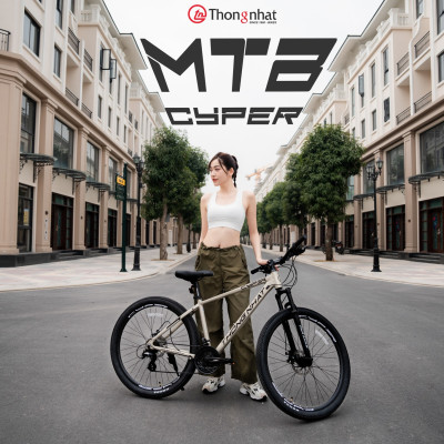 Xe đạp Thống Nhất thể thao Cyper khung nhôm đi dây âm sườn, 24 tốc độ