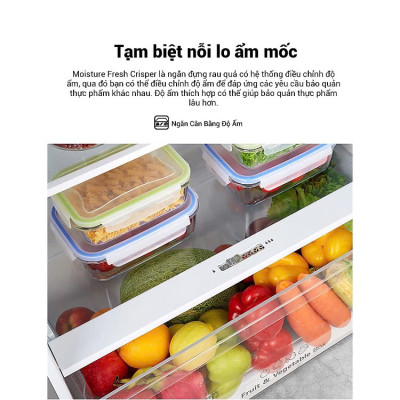 Tủ Lạnh Hisense Inverter Pro 424L RT549N4EBU Tiết Kiệm Điện Năng, Diệt Khuẩn Khử Mùi, Bảo Hành 3 Năm - Hàng Chính Hãng