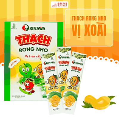 Thạch Rong Nho Okinawa - Cung Cấp Nhiều Dưỡng Chất Cho Sức Khỏe (Hộp 15 thanh 30g)