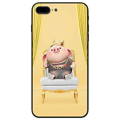 Ốp lưng in cho Iphone 7 Plus/ 8 Plus Mẫu Heo Vua