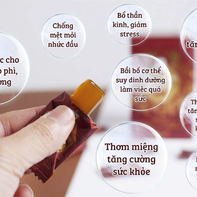 Combo 2 gói Kẹo hồng sâm không đường cao cấp Sugar Free Red Ginseng Candy 500g - Hàn Quốc