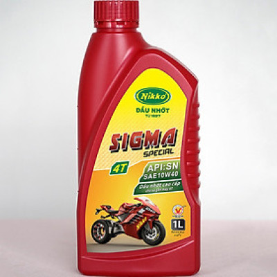 Nhớt Xe Số Nikko Sigma Special 4T (Đỏ) SAE 10W40 API: SN  - 1 Lít
