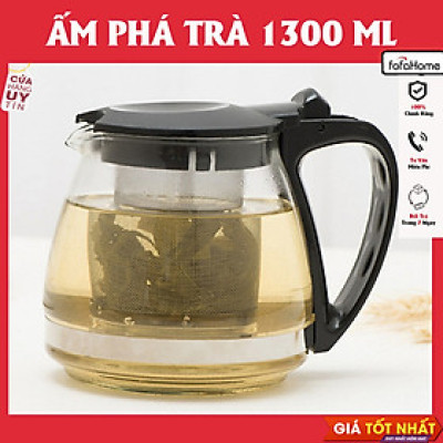 Ấm Pha Trà, Bình Lọc Trà 1,3l 1,8l Bình trà Có Lưới Lọc Ấm Pha Cafe