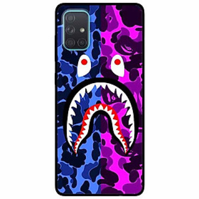 Ốp lưng dành cho Samsung A71 mẫu Cá Mập Xanh Hồng