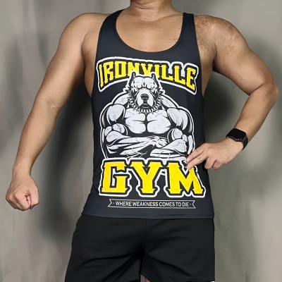 Áo ba lỗ tập gym nam DOGYMSHOP form body, thun lạnh 4 chiều thoáng mát ABBL3