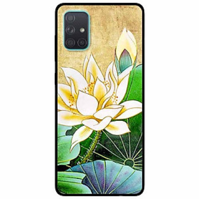 Ốp lưng dành cho Samsung A51 mẫu Hoa Sen Vàng