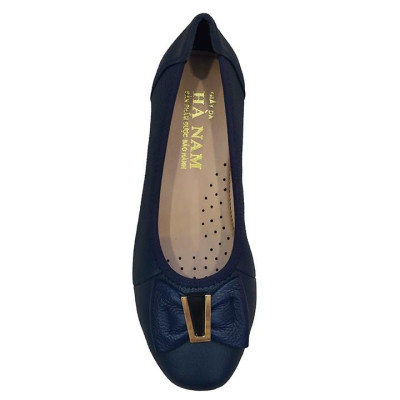 Giày Nữ Búp Bê Đế Bệt Da Bò Thật TiTi ĐÔ Cao Cấp GBBN2046d