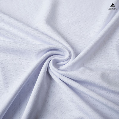 Áo phông nam ngắn tay ALIGRO chất vải cotton ô chấm màu trắng năng động ALGAPC073