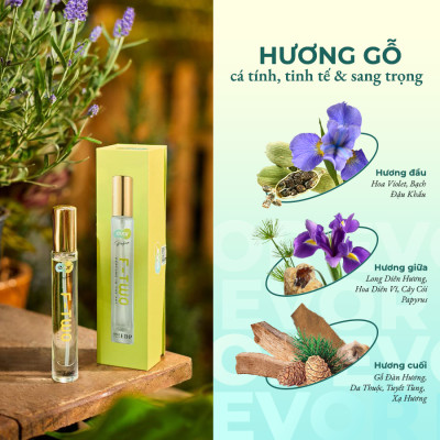 PHÓNG KHOÁNG HOANG DẠI - Nước hoa unisex F-TWO A TOUCH OF SANDAL 10ml | EVOR