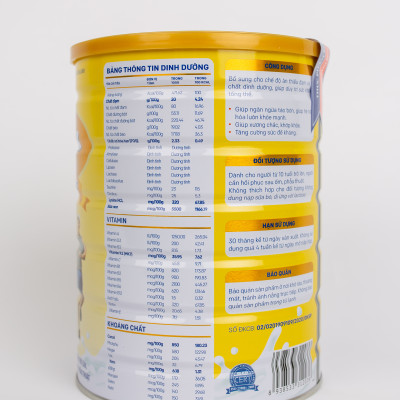 Sữa Limpo Milk Probiotic 900G cho người trên 10 tuổi cần phục hồi trước và sau phẫu thuật, tăng cường dinh dưỡng.