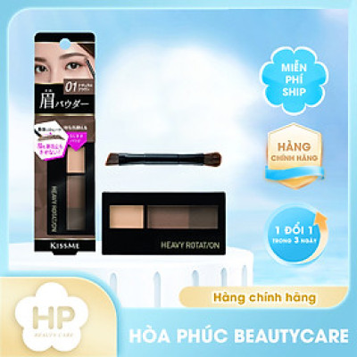 Bột Kẻ Lông Mày Chống Trôi Màu Tự Nhiên Kissme Heavy Rotation Natural Powder Eyebrow (2.3G)